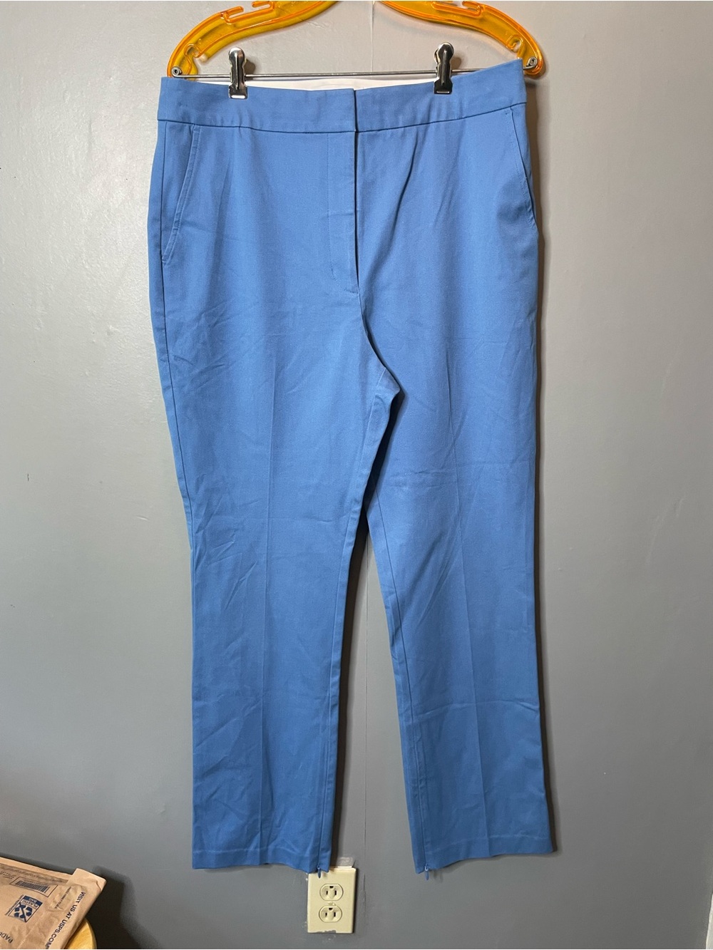 Derek Lam 10 Crosby Straight Leg Pants Size 12 Blue